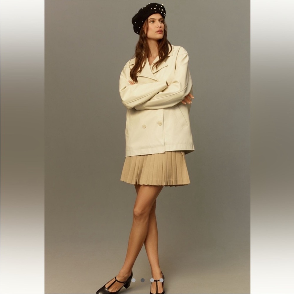 ❤️‍🔥Firm Price❤️‍🔥 Maeve Faux Leather Cocoon Blazer